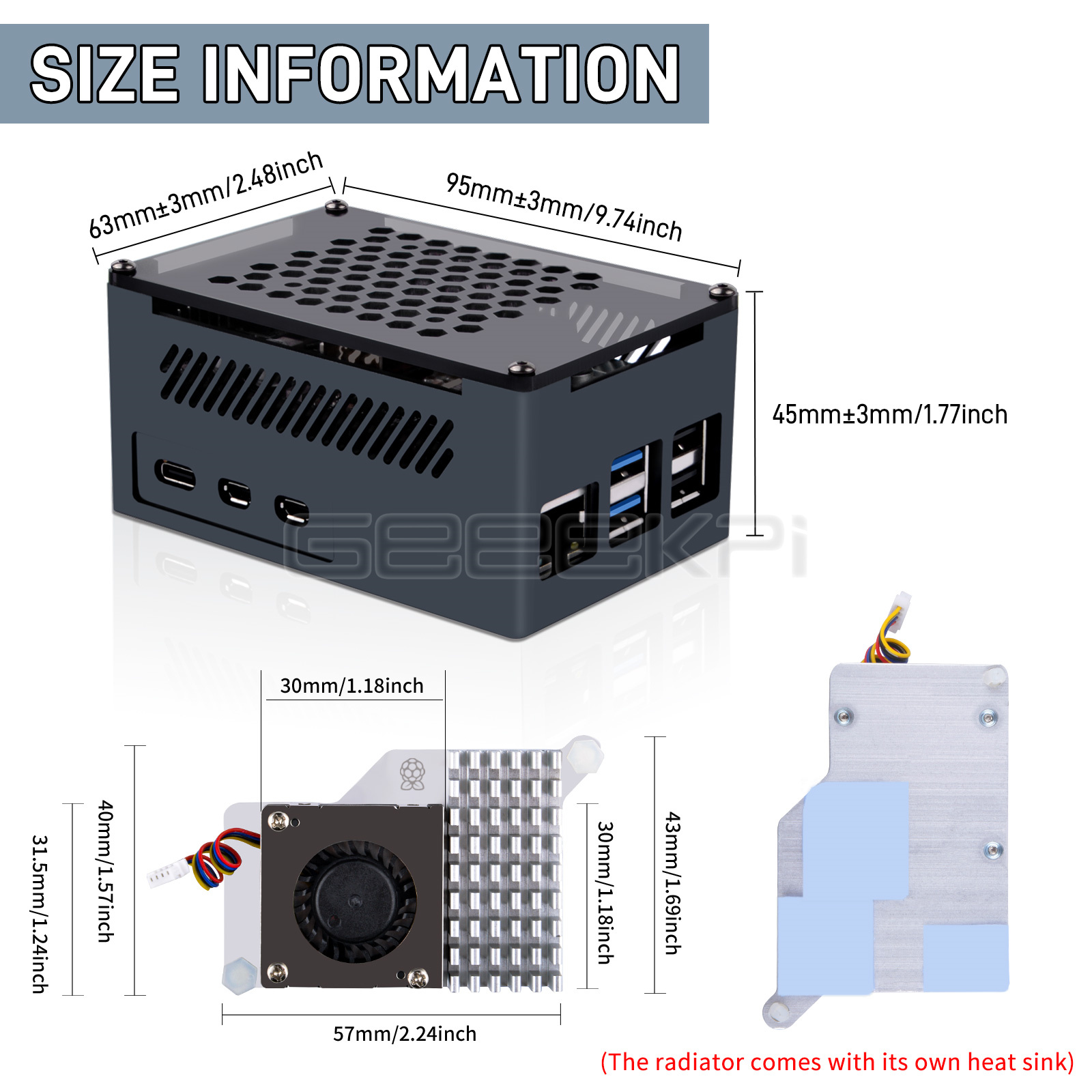 GeeekPi M.2 NVME M-key & PoE+  - Argon One V3 M.2 Nvme Case recensie en prijs